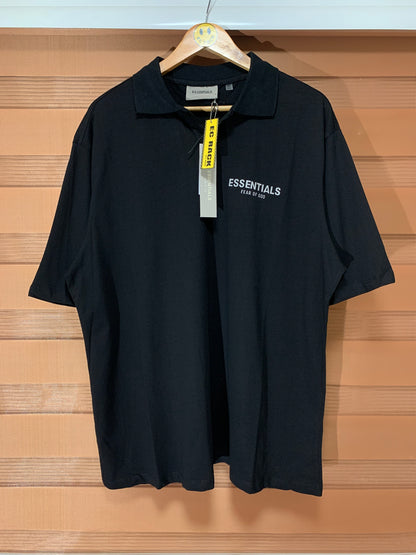 Essentials Fear of God Reflective Polo (Black)