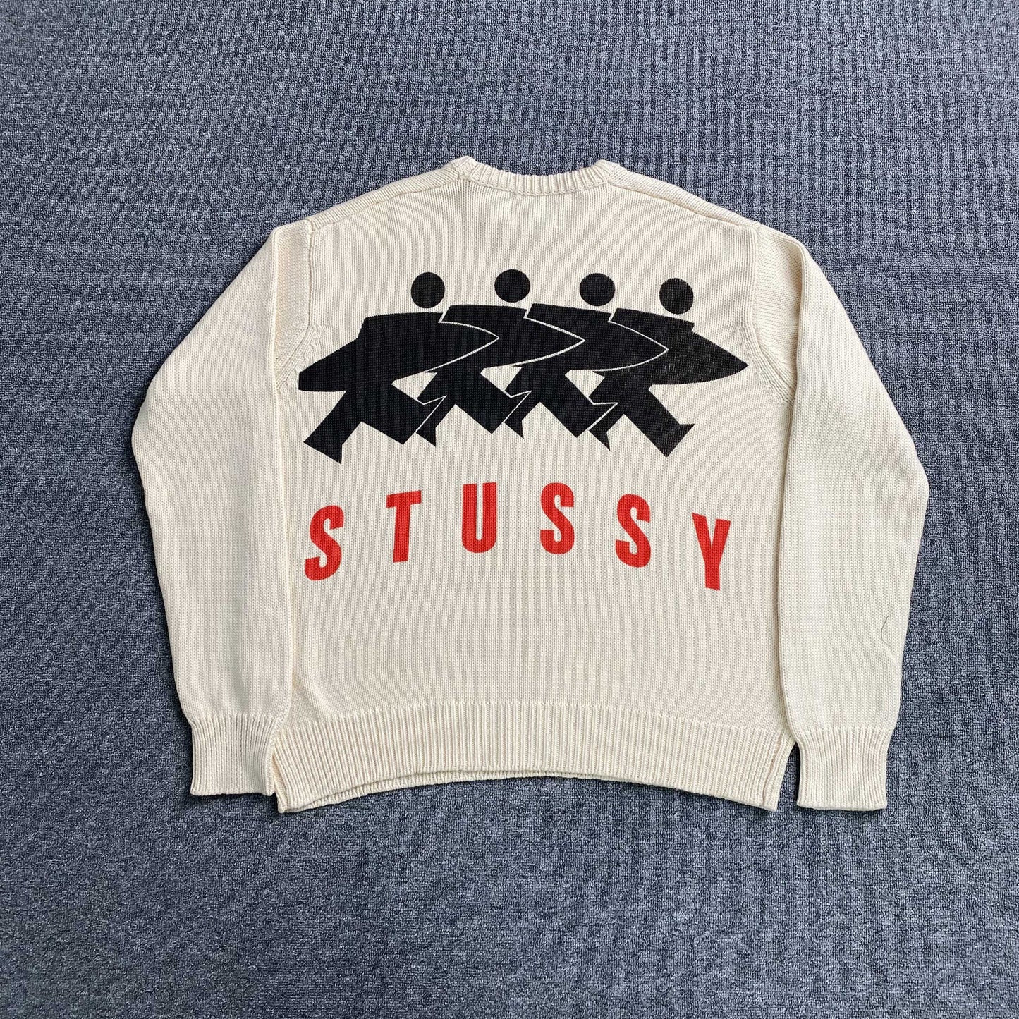 [New] Stussy 'Surfboard' Knit Sweatshirt