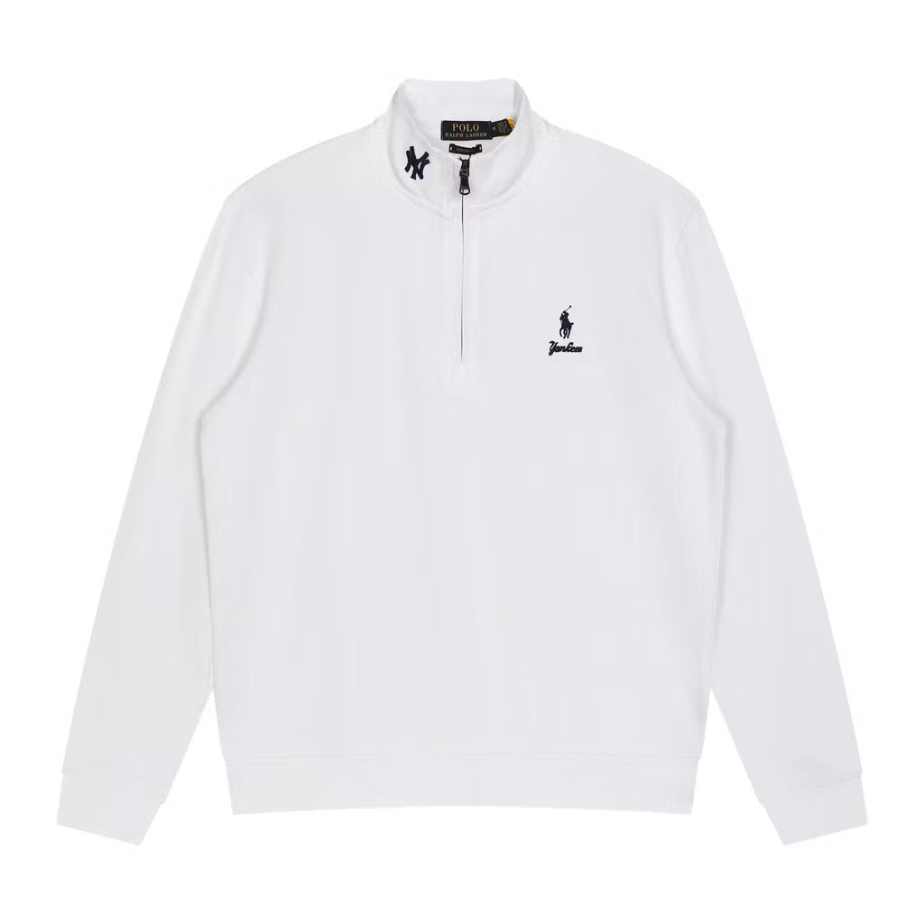 [New] Ralph Lauren x Yankees Quarter Zip Sweater