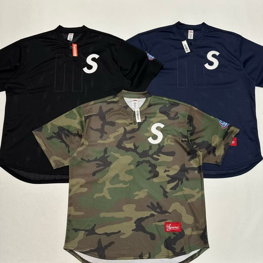 [New] Supreme 11 Football Mesh Jersey Tee