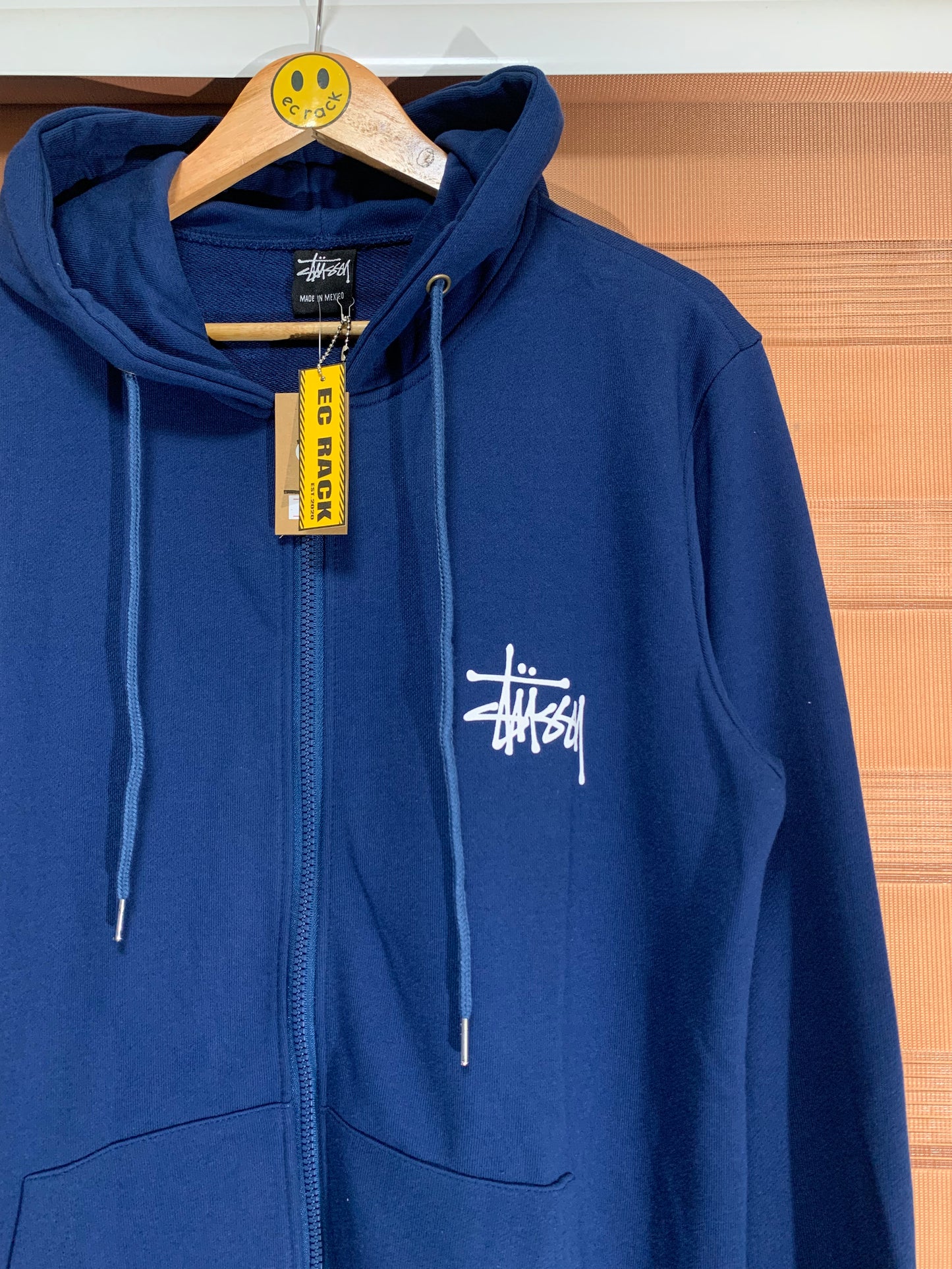 Stus/sy Zip Hoodie (Navy)