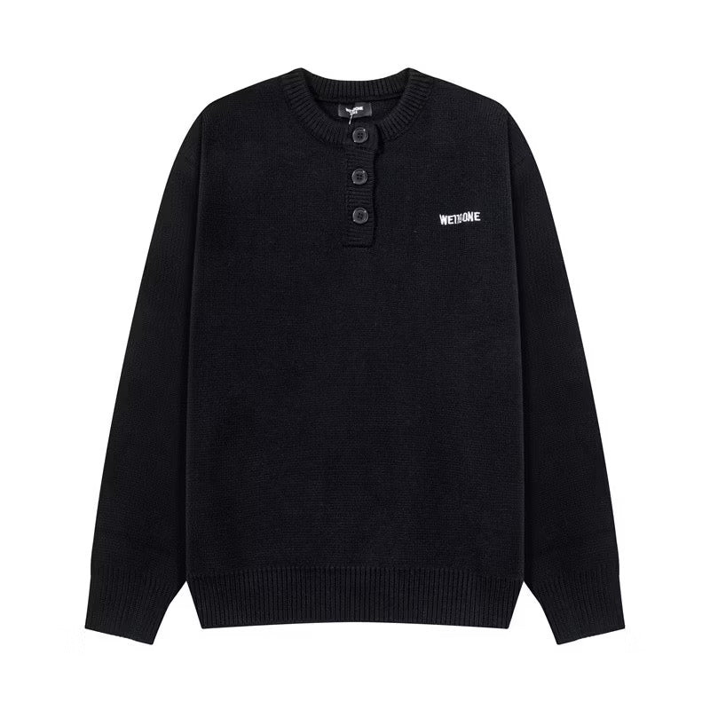 [New] Welldone Half Button Knit Sweater