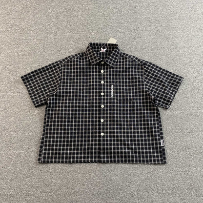 [New] Mertra Checkered Boxy Crop Polo