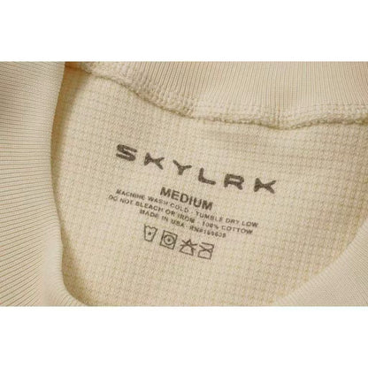 [New] Skylrk Thermal Sweater 'It's Not Clocking To You' (Beige)