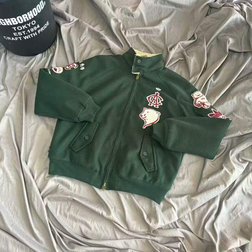 [New] Adidas x CLOT Warmup Logo Varsity Jacket