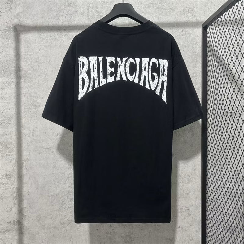 [New] Balenciaga Tropical Back Logo Tee