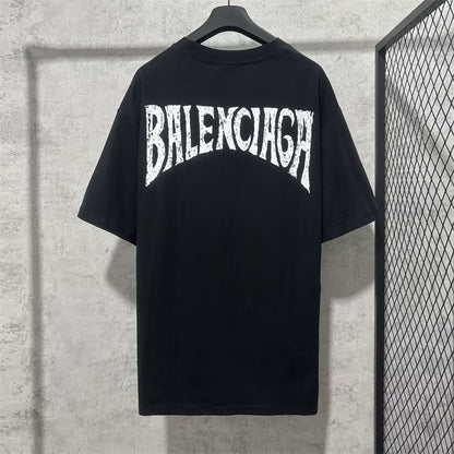 [New] Balenciaga Tropical Back Logo Tee