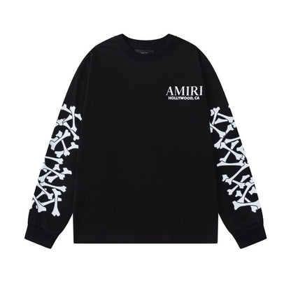 [New] Amiri Hollywood Bones Graphic Longsleeve Tee
