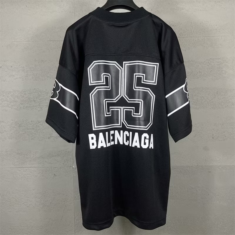 [New] Balenciaga '25' Football Jersey Tee