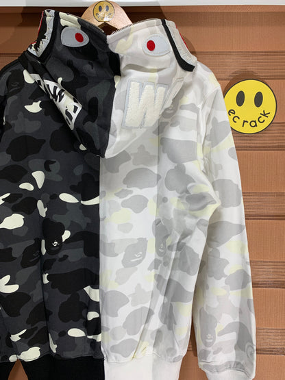 Ba/pe Shark Zip Hoodie (Glow in the Dark)