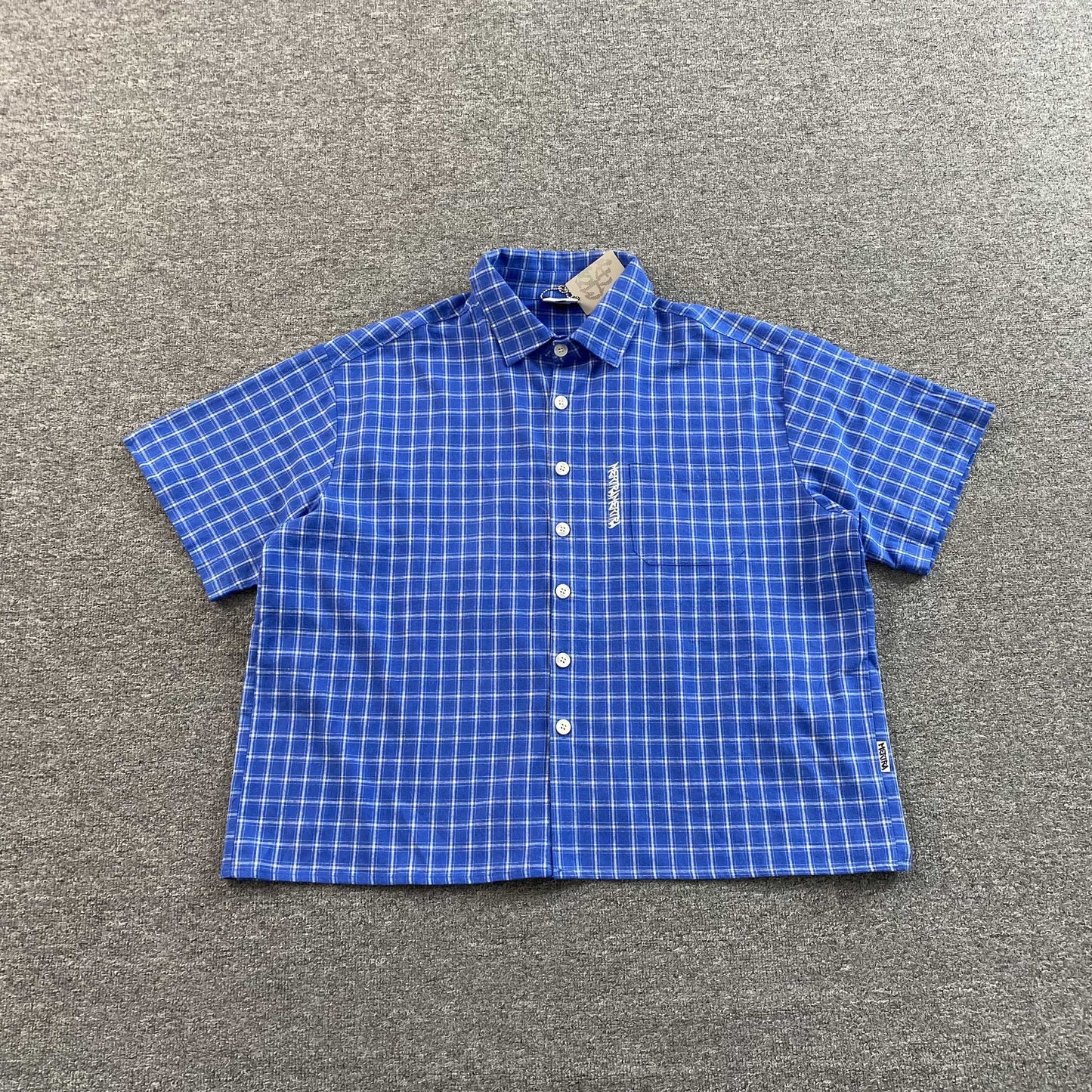 [New] Mertra Checkered Boxy Crop Polo