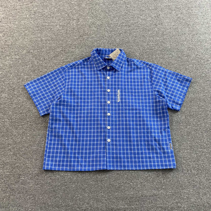 [New] Mertra Checkered Boxy Crop Polo