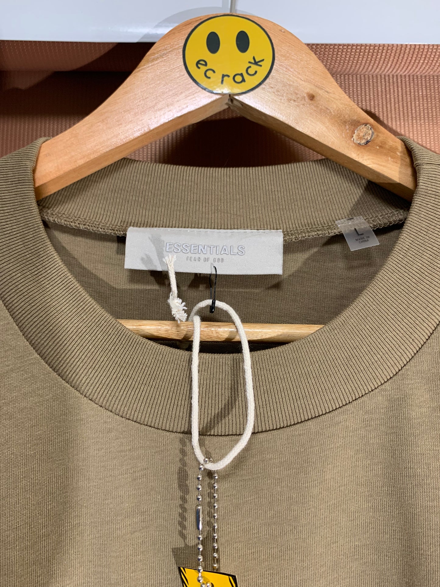 Essentials Fear of God Logo Tee (Oak)