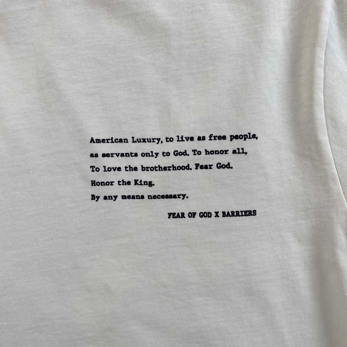 [New] Fear of God x Barriers Tee (Cream)