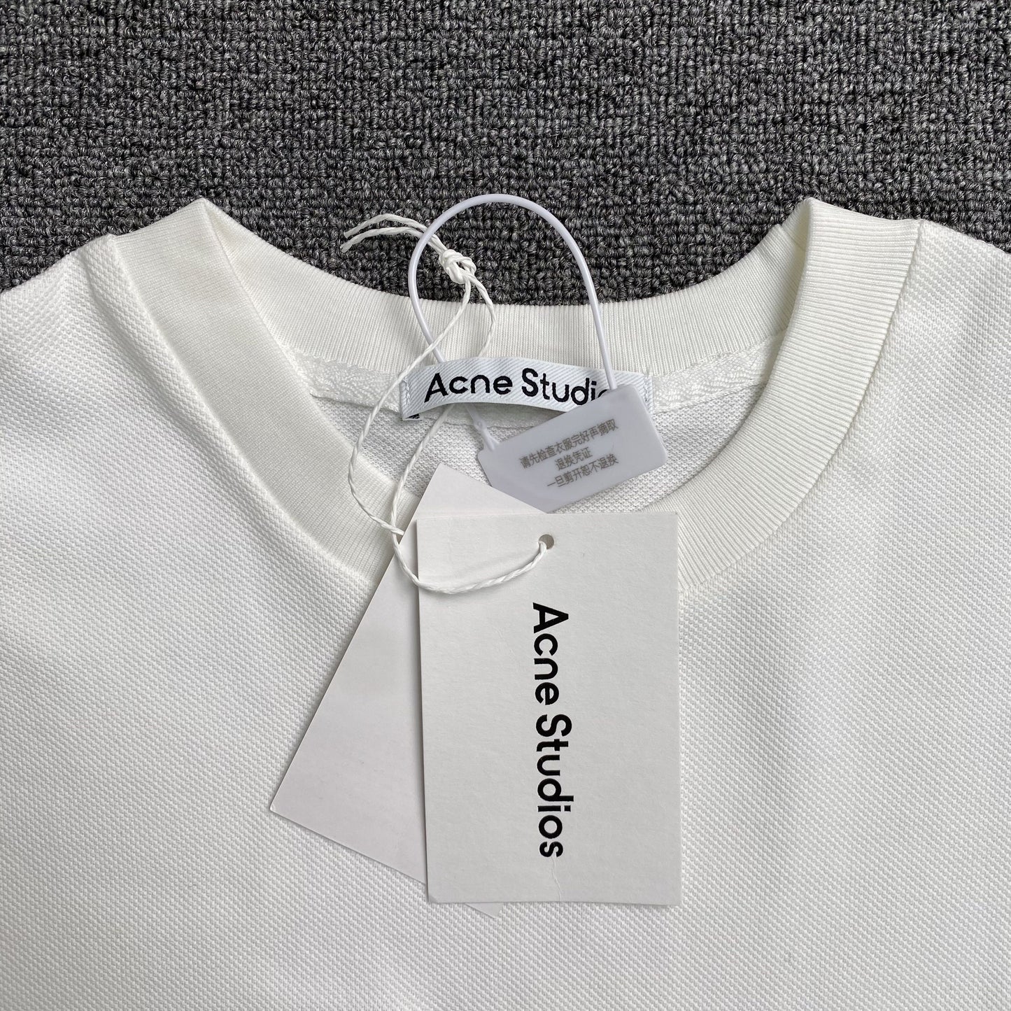 [New] Acne Studios Cursive Embroidered Logo Tee