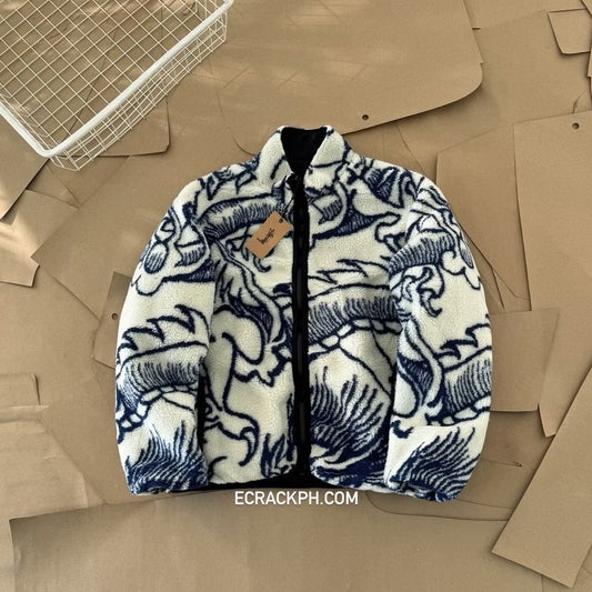 [New] Stussy Dragon Sherpa Reversible Jacket