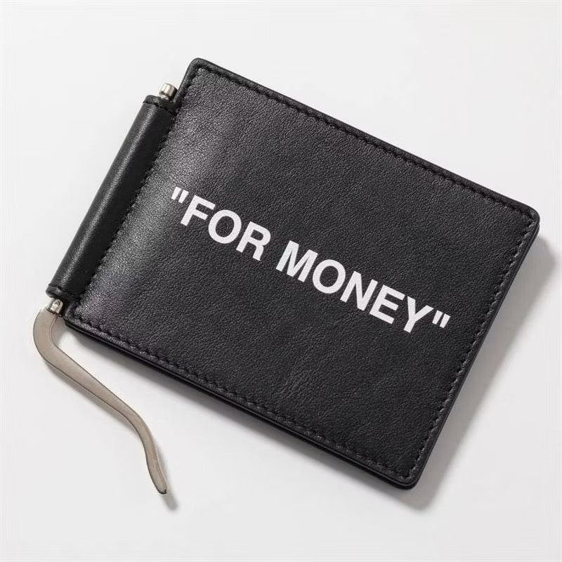 [New] Off White "For Money" Bill Clip Wallet