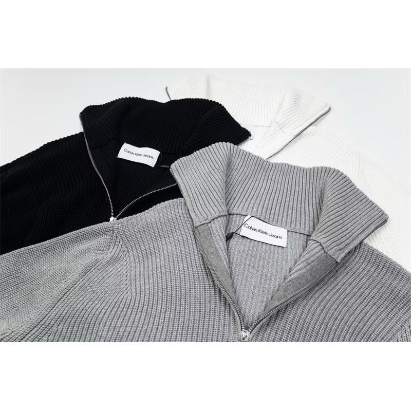 [New] Calvin Klein Knit Mock Turtleneck Sweater