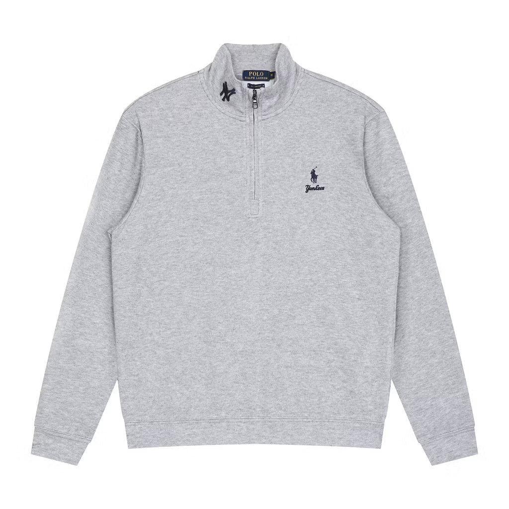 [New] Ralph Lauren x Yankees Quarter Zip Sweater