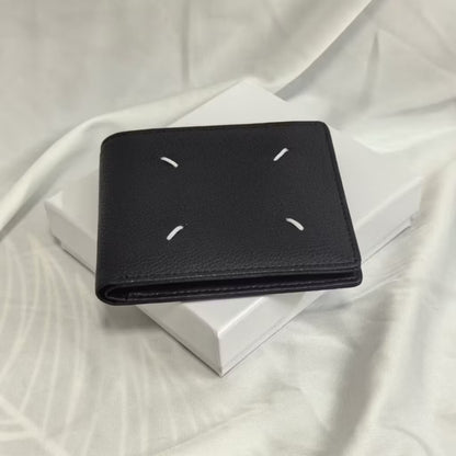 [New] Maison Margiela Four Stitch Half Fold Wallet for Men
