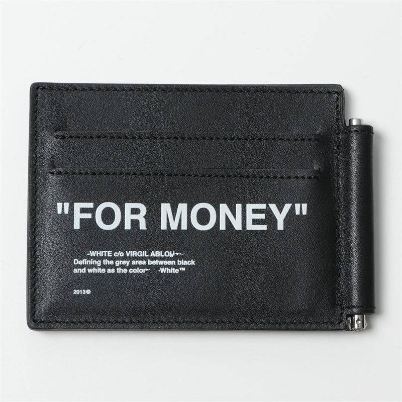 [New] Off White "For Money" Bill Clip Wallet