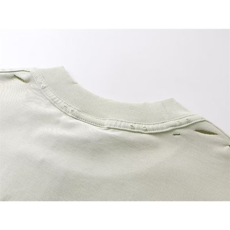 [New] Balenciaga Logo Distressed Tee