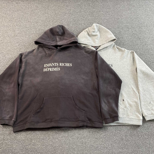 [New] Enfants Riches Deprimes Distressed Hoodie