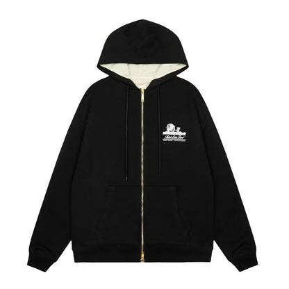 [New] Aime Leon Dore Waffle Lined Full Zip Hoodie