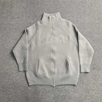 [New] Corteiz Allstarz Zip Up Knit Sweater