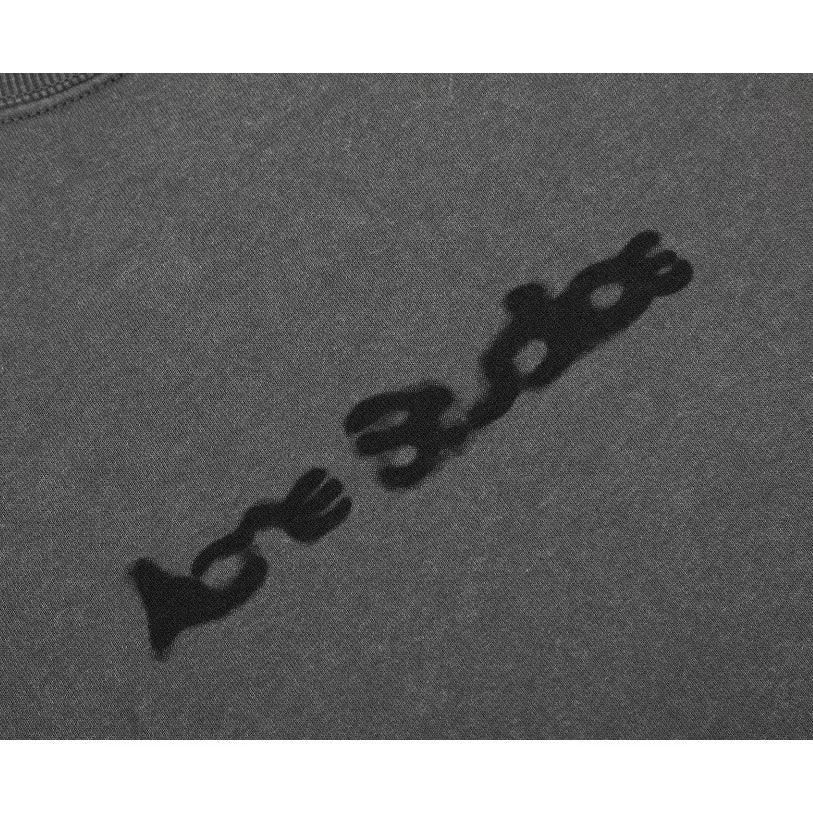 [New] Acne Studios Blurred Logo Acid Gray Sweatshirt