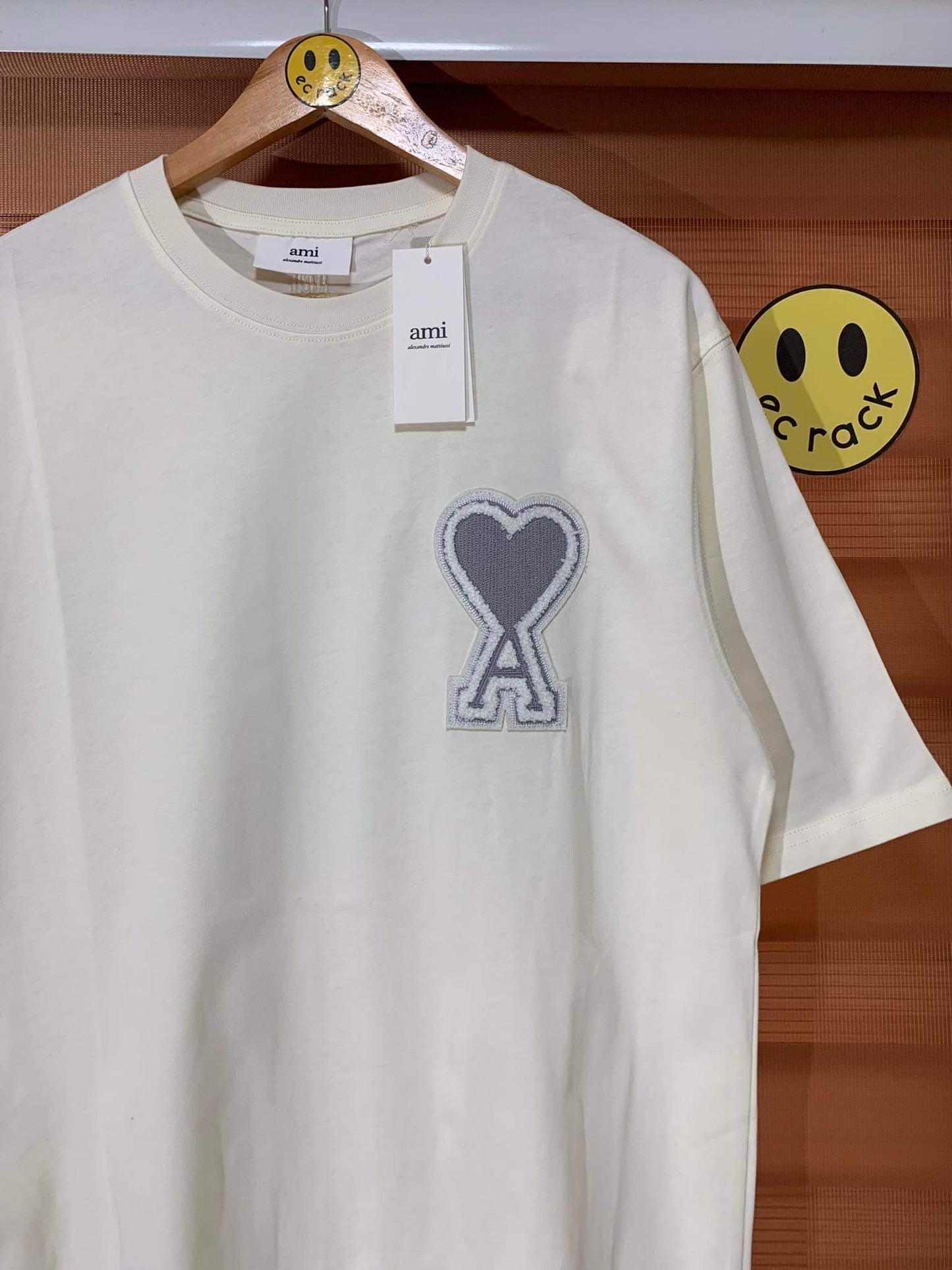 Ami Heart Logo Tee (Cream)