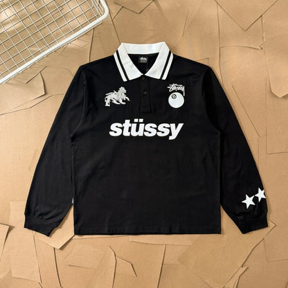 [New] Stussy Football Polo Longsleeve