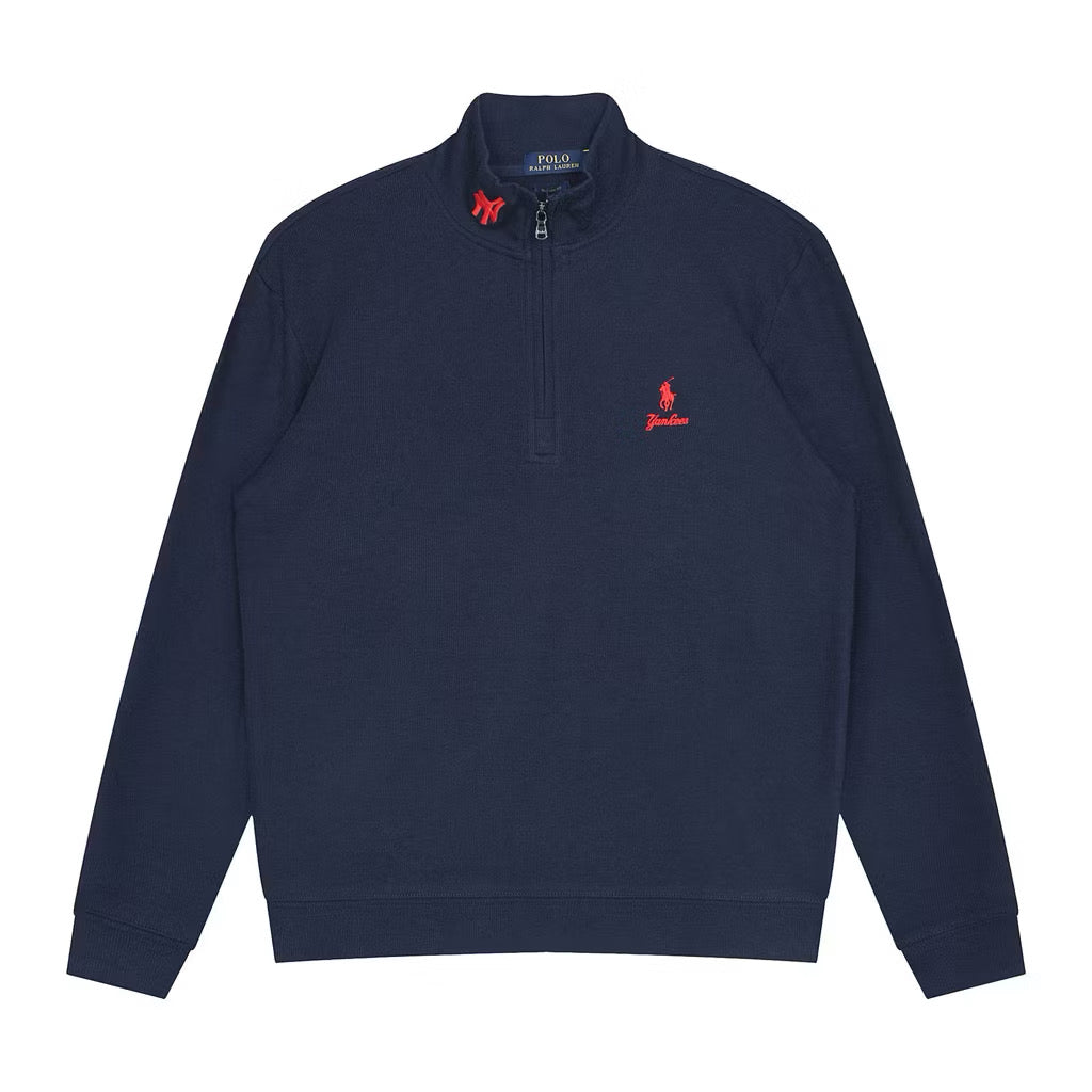 [New] Ralph Lauren x Yankees Quarter Zip Sweater