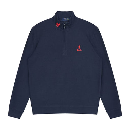 [New] Ralph Lauren x Yankees Quarter Zip Sweater