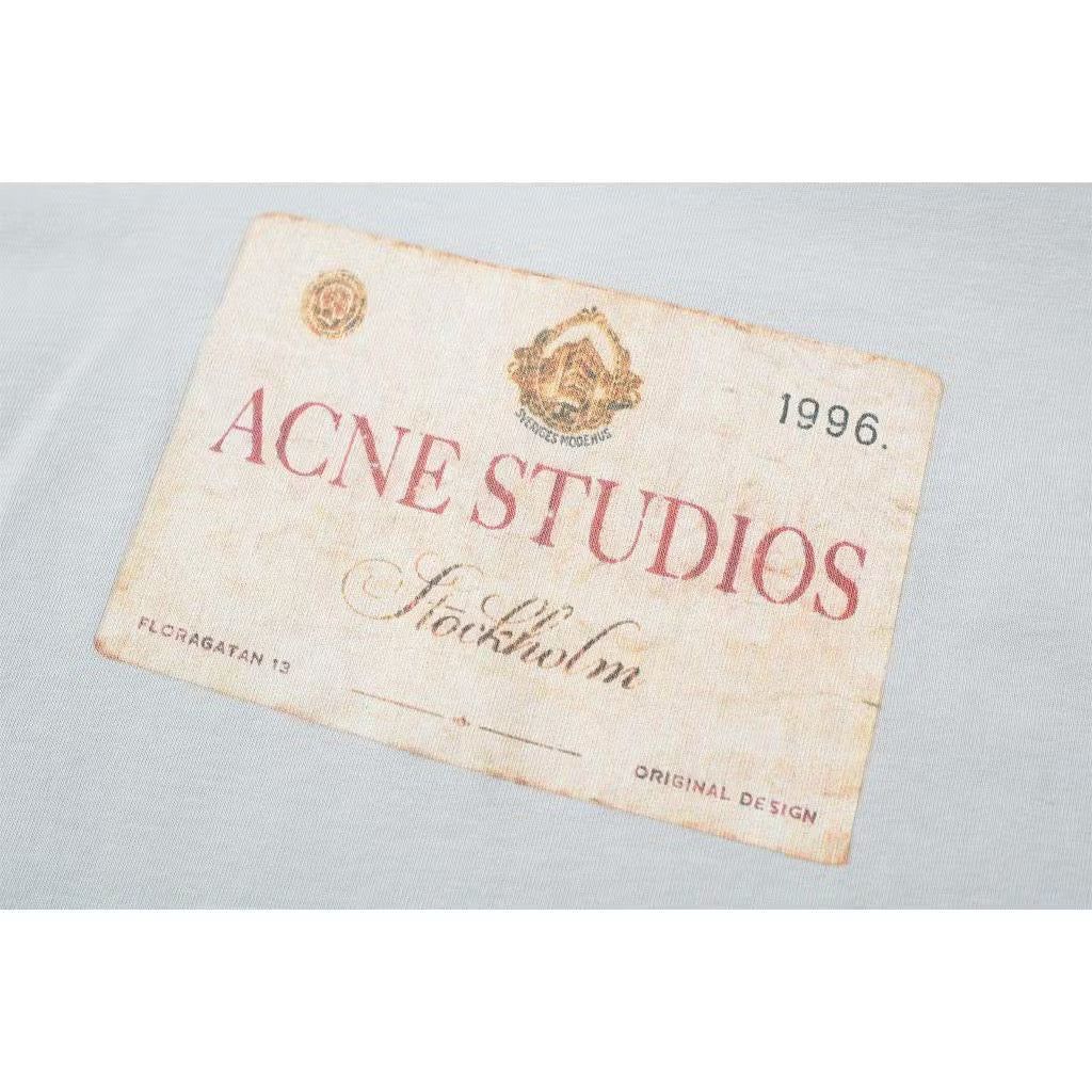 [New] Acne Studios Edra Oversized Layered Logo-Print Cotton-Jersey and Poplin Longsleeve Tee