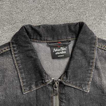 [New] Broken Planet Denim Black Jacket
