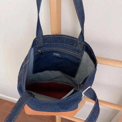 [New] APC Axel Denim Tote Bag