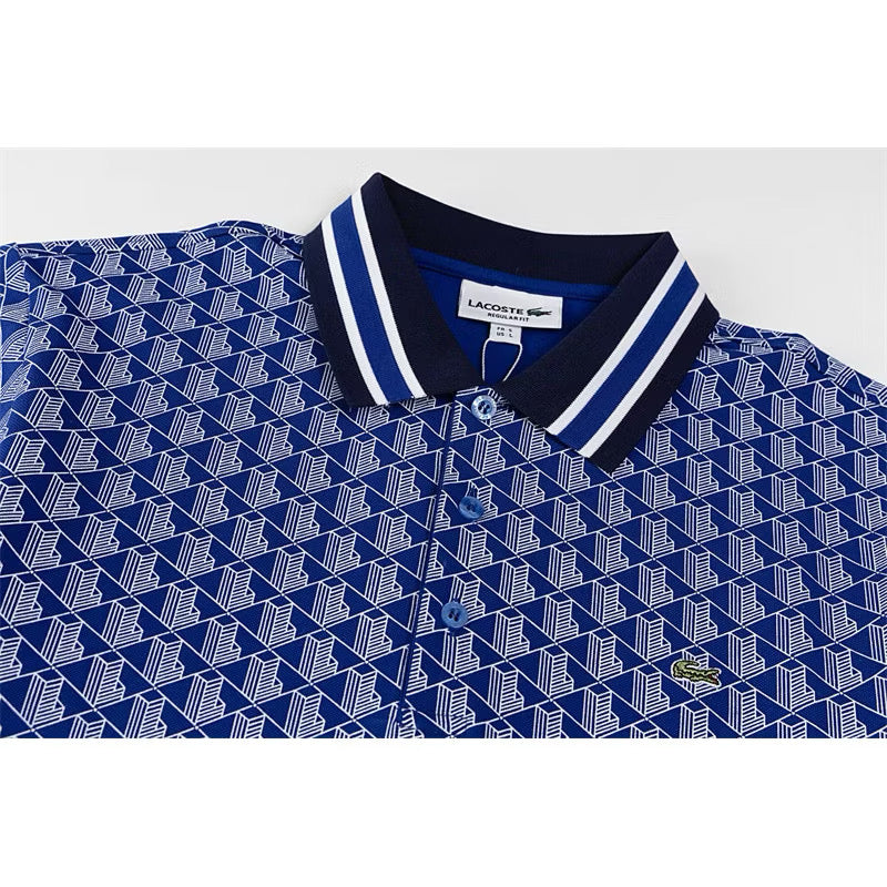 [New] Lacoste Monogram Polo Shirt