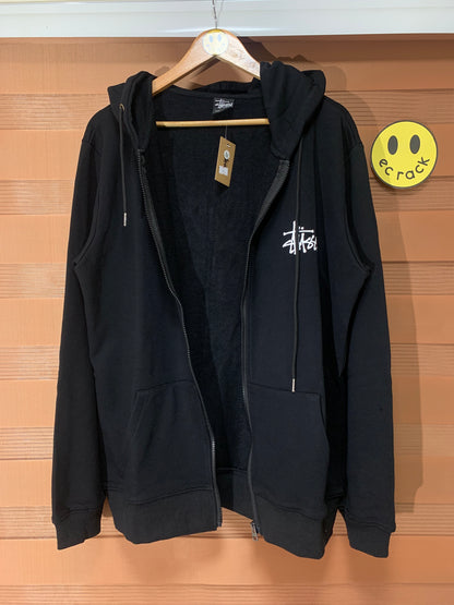 Stus/sy Zip Hoodie (Black)