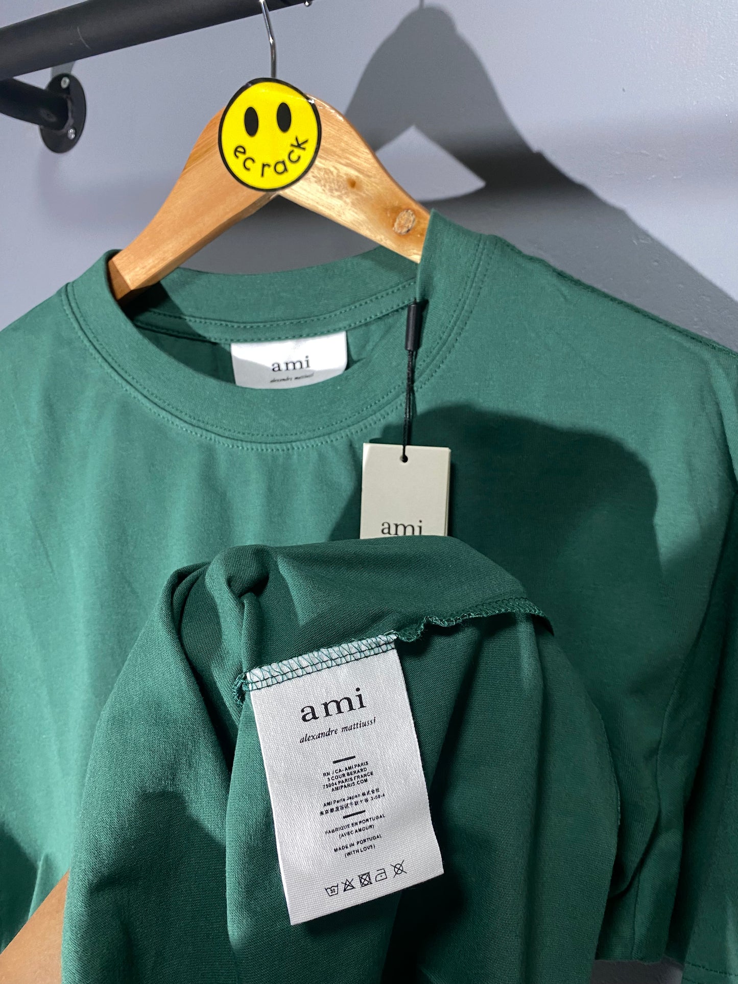 Ami Mini Heart Logo Tee (Green)