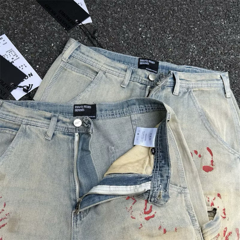 [New] Enfants Riches Deprimes Distressed Carpenter Jeans