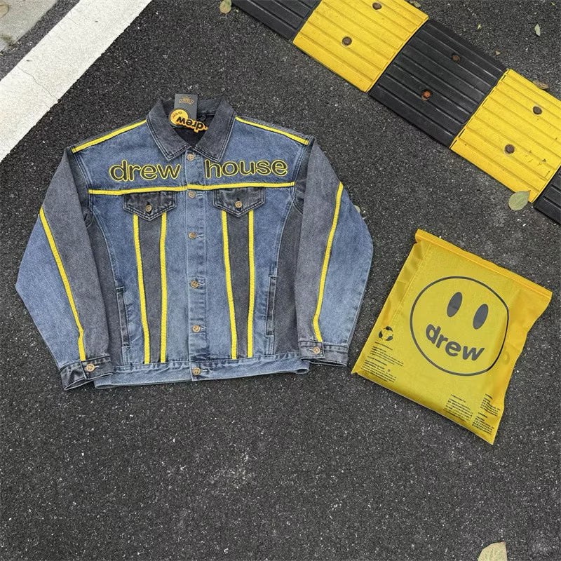 [New] Drew House Mascot Trucker Denim Jacket