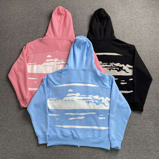 [New] Corteiz Big Logo Zip Up Hoodie