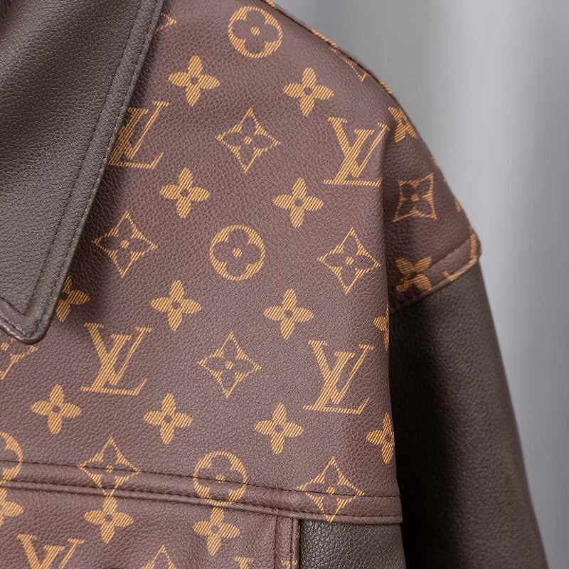 [New] Louis Vuitton Monogram Leather Jacket