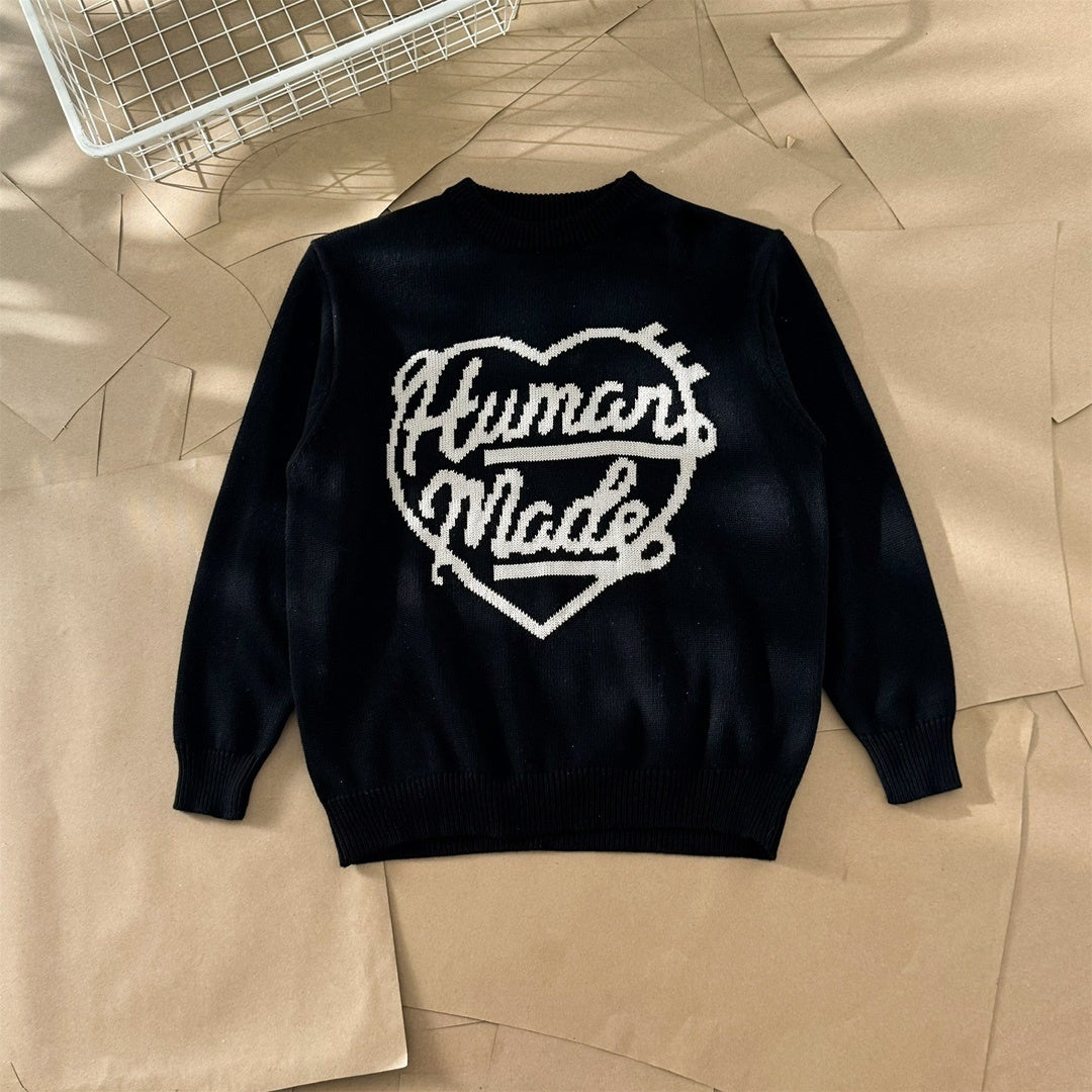 [New] Human Made Heart Logo Knitted Sweater