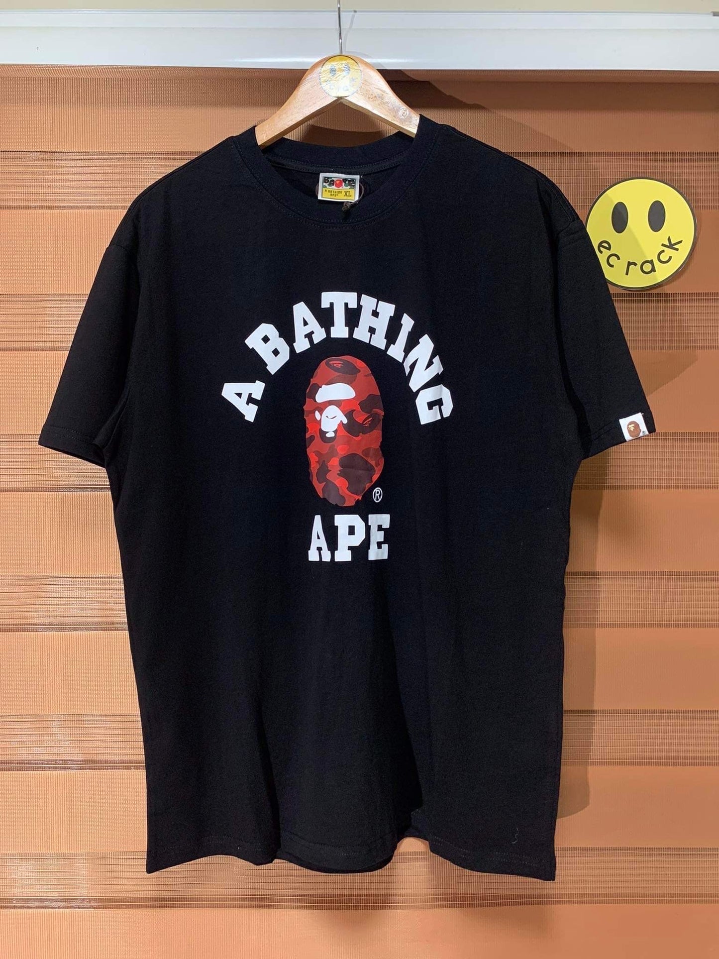 Ba/pe Camou Logo Tee (Red)