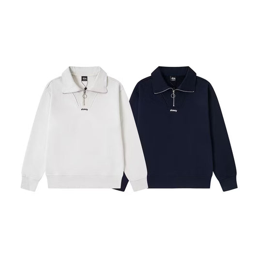 [New] Stussy Quarter Zip Sweater