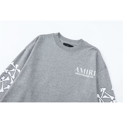 [New] Amiri Hollywood Bones Graphic Longsleeve Tee