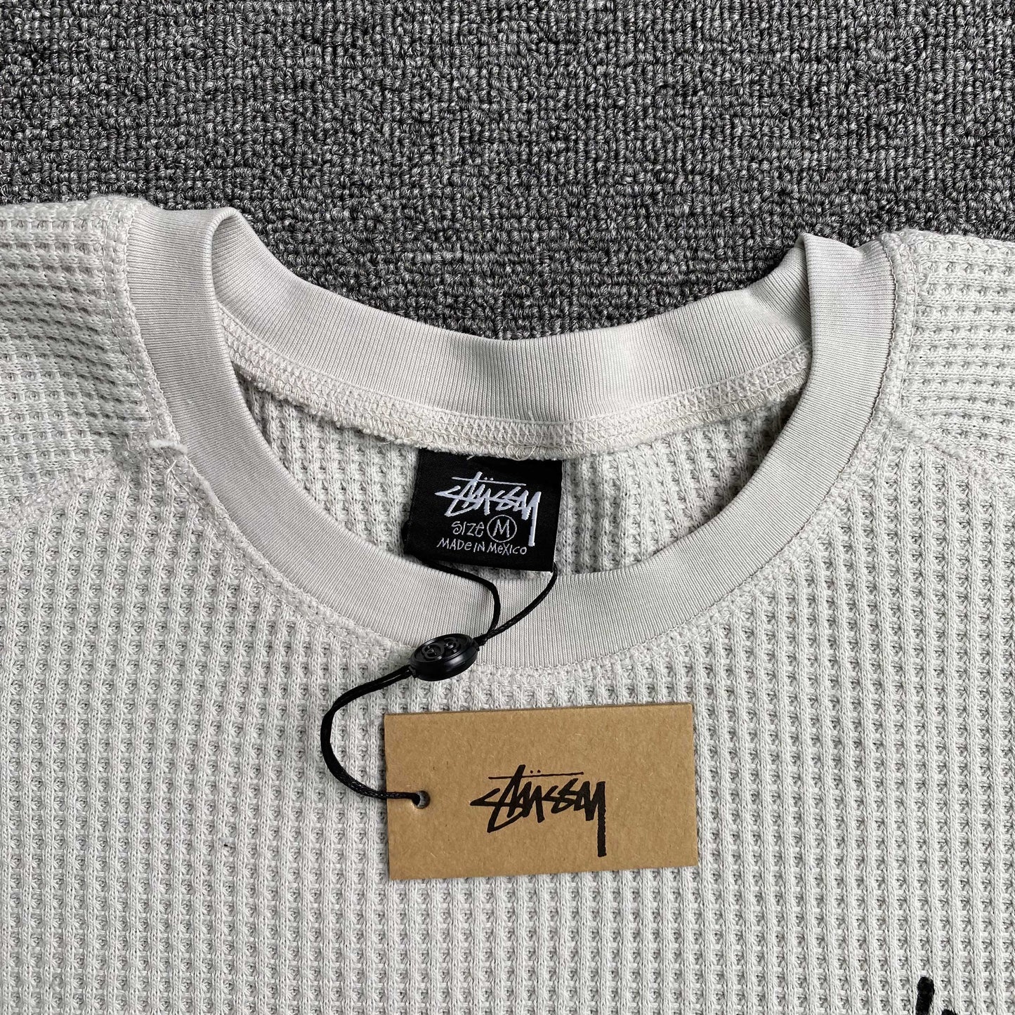 [New] Stussy Waffle Longsleeve Tee