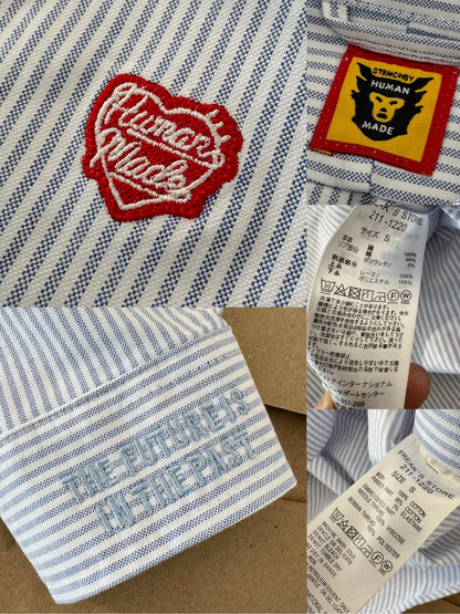 [New] Human Made Pinstripe Buttondown Polo Longsleeve
